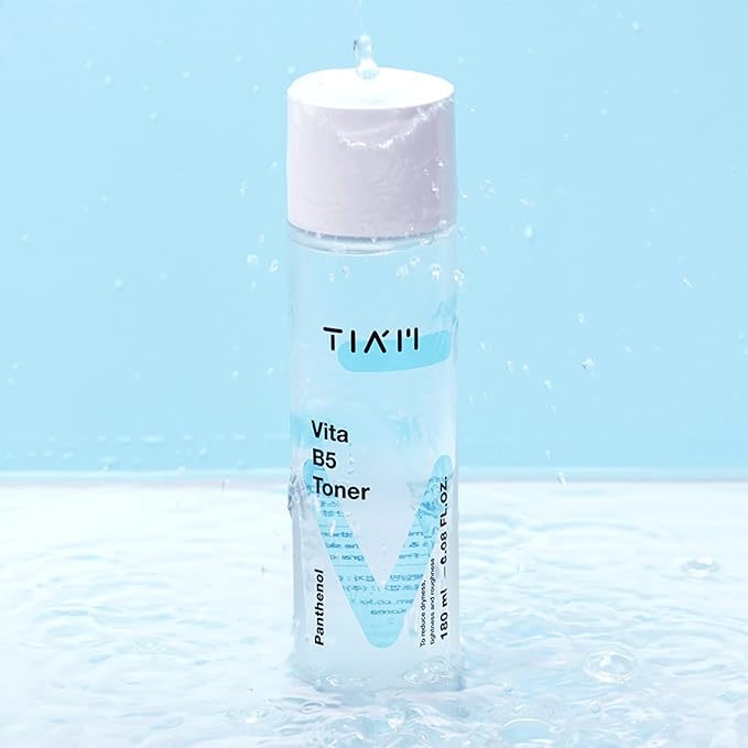 TIAM Vita B5 Toner, Hydrating & Low pH Facial Toner with Panthenol, Betaine & Collagen, Lightweight Moisture Boost for Dry & Sensitive Skin, Korean Skincare 6.08 fl.oz. 180ml
