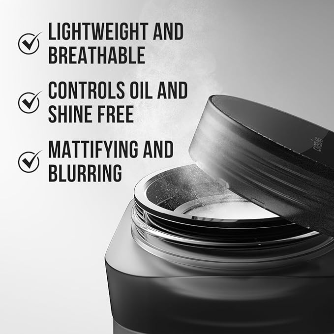 CARSLAN 1.0 Soft Focus Loose Setting Powder, Waterproof, Matte, Oil Control, Shine Free, Talc-Free Face Powder Makeup, 24H Longwear Finishing Powder, 01 Blue Purple