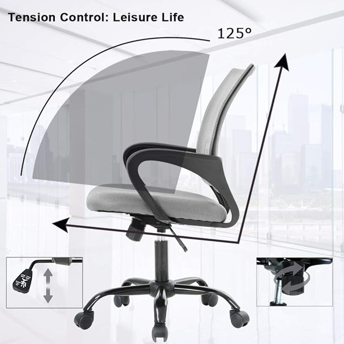 Office Chair Desk Chair Computer Chair Ergonomic Executive Swivel Rolling Task Chair for Back Support,2 Pack