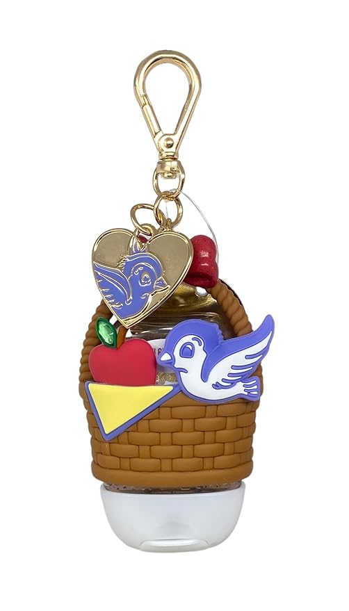 Bath & Body Works Limited Edition Princess Collection Snow White Basket PocketBac Holder with a Peach Gardenia Sample Soap