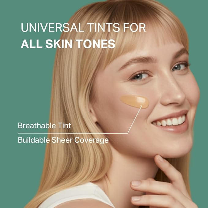 Y’OUR Tinted Moisturizer: Hydrating & Anti-Aging SPF 30 with Dewy Finish; Sheer to Medium Buildable Coverage; Oil-Free for Dry, Oily & Combo Skin; 1.35 fl. oz, Made in USA (Light)
