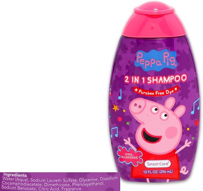 Ultimate Peppa Pig Bathroom Set - Bundle with Hypoallergenic Shampoo, Body Wash, Bubble Bath, Paint, Stickers, More | Shower Supplies Kit for Kids