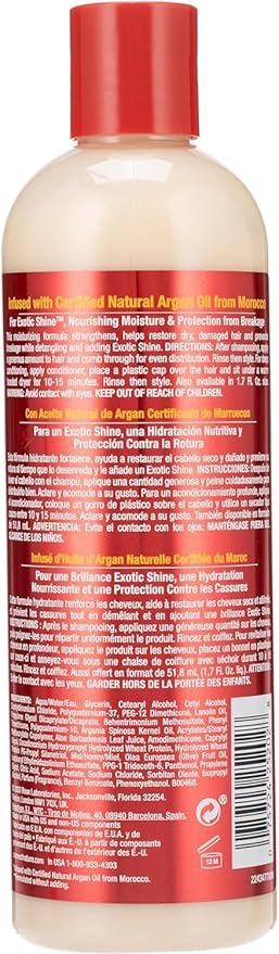 Creme of Nature Intensive Conditioning Treatment, Strengthens & Deeply Infuses Moisture, Prevents Breakage, Infused with 100% Organic Argan Oil, 12 oz