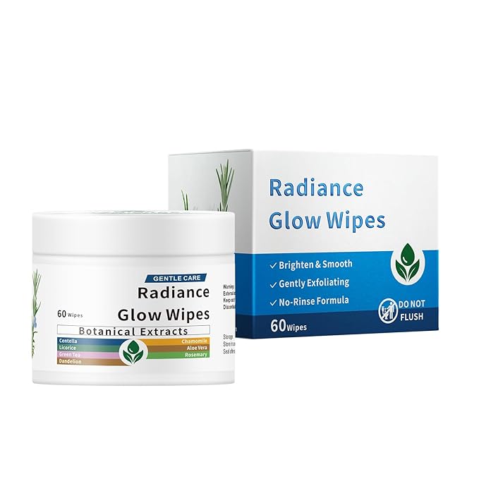 60 Pcs Glycolic Acid Cleansing, Exfoliating Pads–Makeup Remover Wipes for Face, Toner Cotton Rounds, Pore Minimizer, Facial Radiance Pads for Women, Simple Skin Prep Face wipes AHA BHA Lactic Acid
