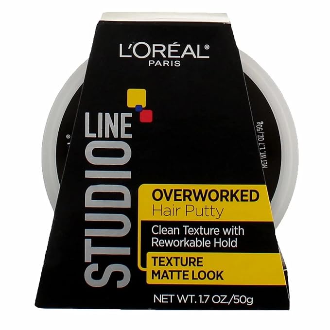 L’Oreal Paris Studio Putty Overworked 1.7 Ounce (50ml) (6 Pack)
