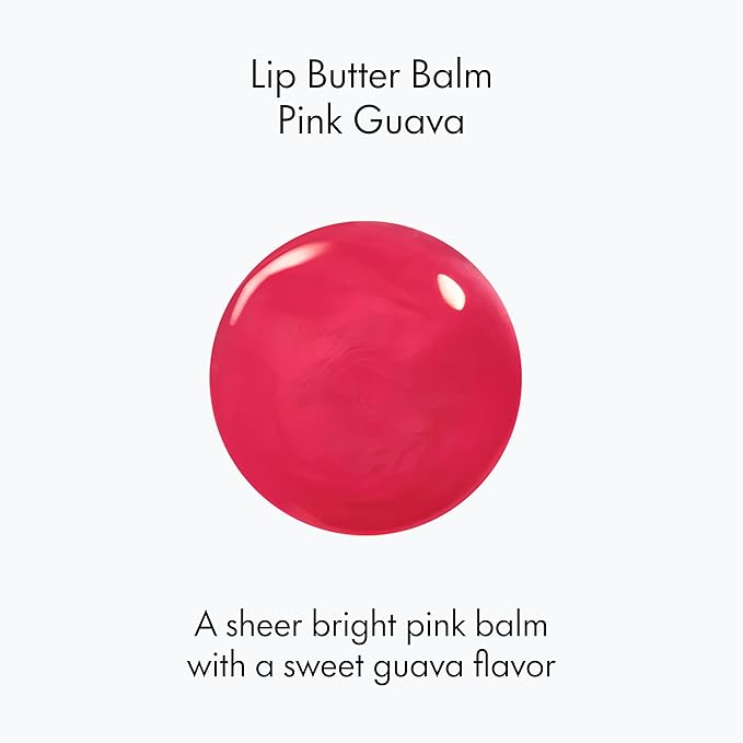 Ruby & Millie Tinted Lip Balm Pink Guava - Hydrating Moisturizing Lip Butter Balm Treatment - Glossy Vegan Lipbalm 0.5 Oz