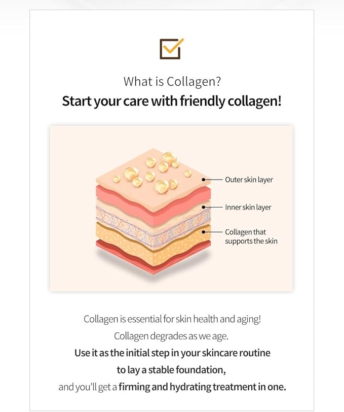 Premium Collagen Toner 4.39 fl.oz(130ml) Hydrolyzed Collagen fo a Dense, Ample-Like Texture,74% of Collagen Extra. Oil/Water Balance Care, Made in Korea