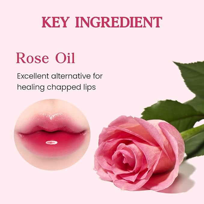 CLIO Crystal Glam Tint, Glossy Lip Tint with Glass-Like Shine, Lightweight Buildable Lip Stain, Long-Lasting Color, Non-Sticky, Rose Extract, Korean Lip Tint (012 FIERY ROSE)