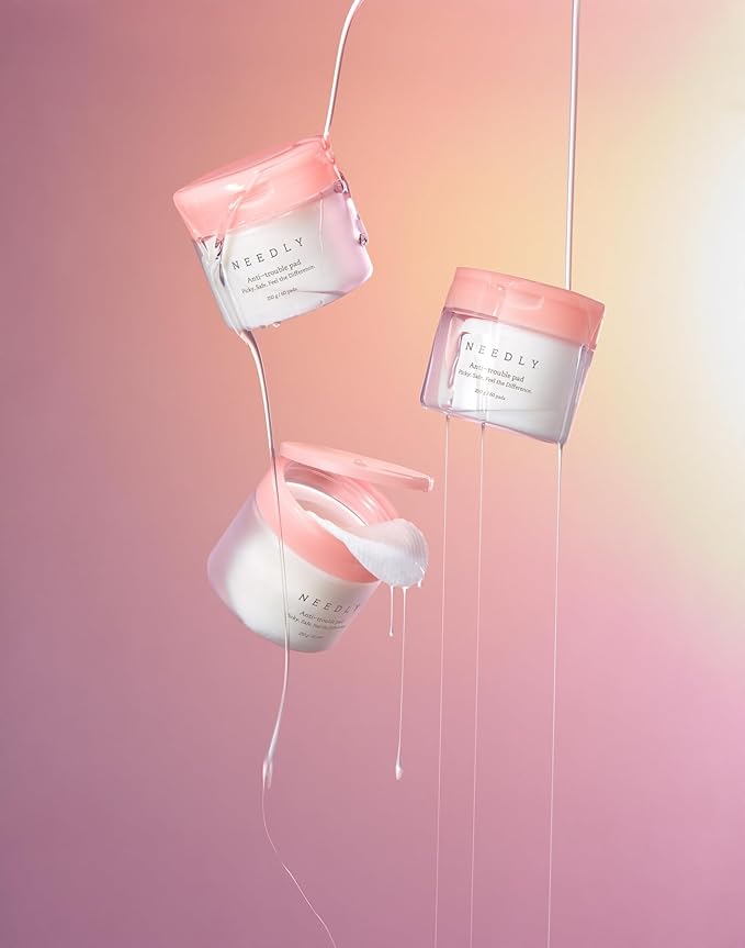 NEEDLY | Anti-Trouble Pad | Exfoliating & Sebum Improvement with Quadruple Peeling Complex | for Acne-Prone Skin