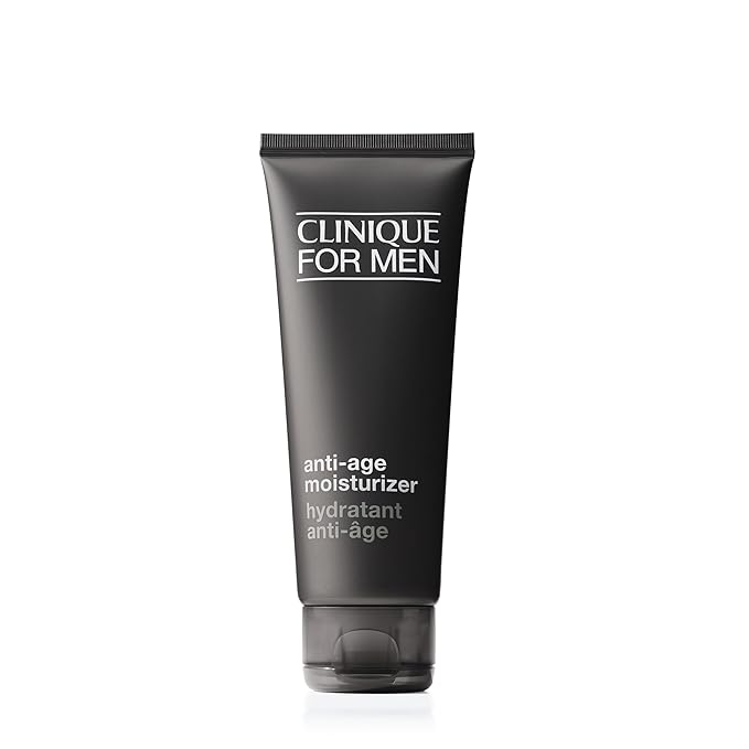 Clinique For Men Daily Anti-Age Face Moisturizer With Hyaluronic Acid, Vitamin E + Glycerin | Combats Lines, Wrinkles + Dullness | Hydrating + Brightening | Lightweight, 3.4 Fl Oz