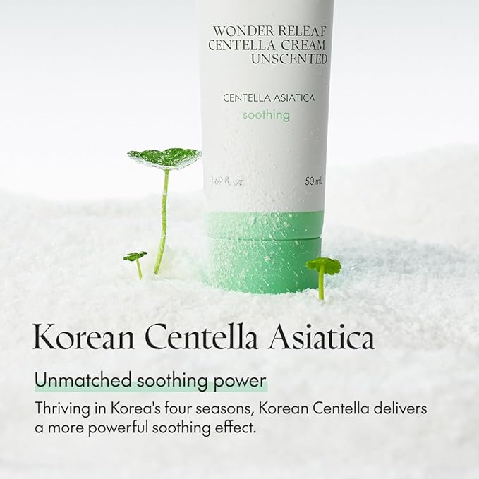 PURITO Centella Unscented Cream, Korean Centella, for All Skin Types, Soothing, Facial Cream for face, K-Beauty, Korean Skin Care, 50ml 1.7 fl.oz