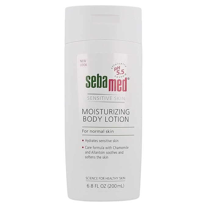 Sebamed Moisturizing Lotion pH 5.5 for Sensitive Skin Dermatologist Recommended Moisturizer 6.8 Fluid Ounces (200 Milliliters)