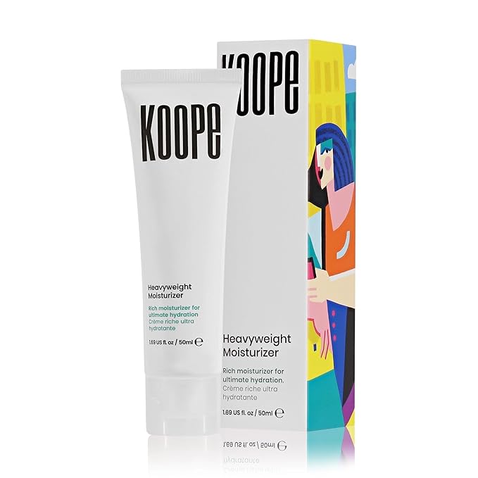 Koope Heavyweight Face Cream, Moisturizer For Dry Skin, Strengthen Skin Barrier with Peptides, Ceramides, Hyaluronic Acid, Rosemary Extract, Free of Parabens, Sulphates & Fragrances, Vegan, 1.69 FL OZ