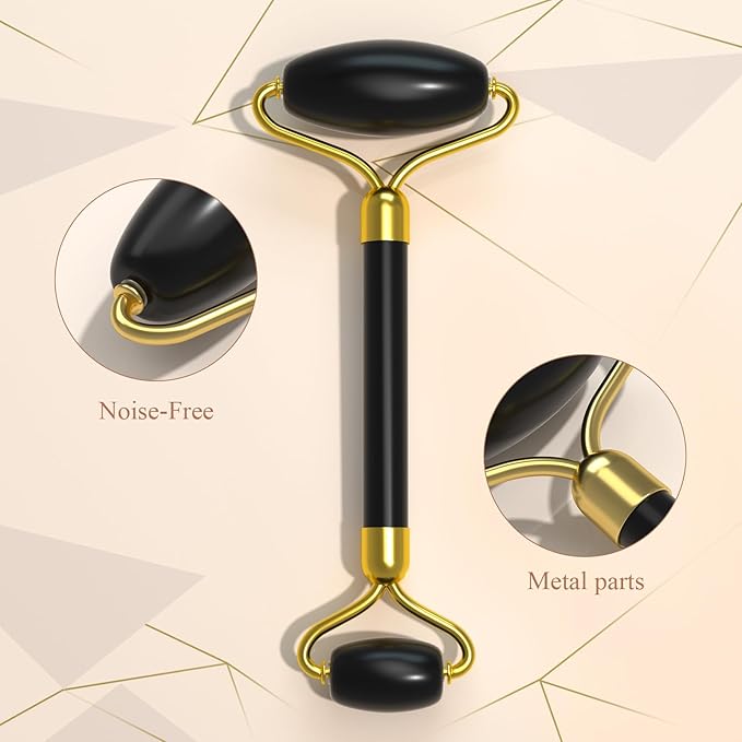 Jade Roller Gua Sha Set Facial Massager for Skincare