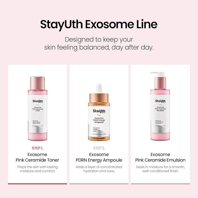 Exosome Pink Ceramide Toner – Korean Skincare Hydrating Milk Toner with Ceramides, Vitamin B12 & Exosome for Moisture, Skin Conditioning & Comfort (200ml / 6.76 fl. oz)