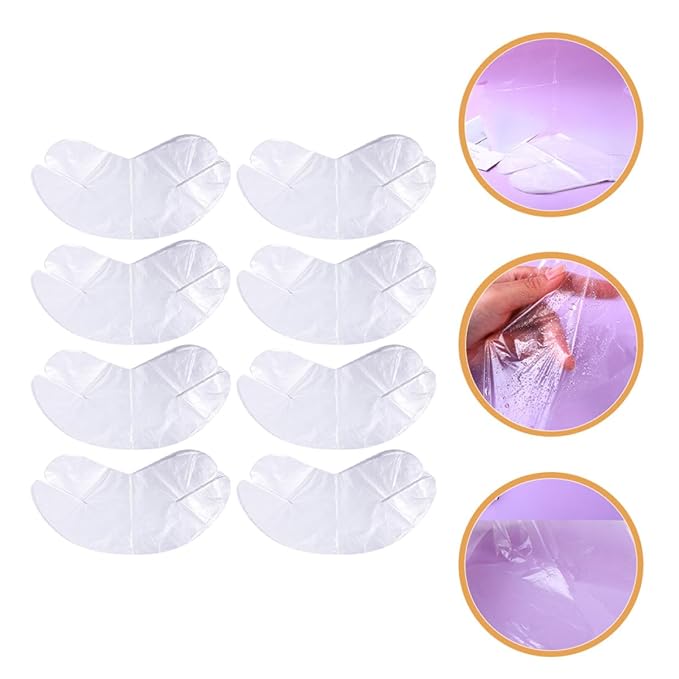 Disposable Neck Mask Patches 200Pcs PE Plastic Toner Mask Sheets Hydrating Skin Care Salon Use