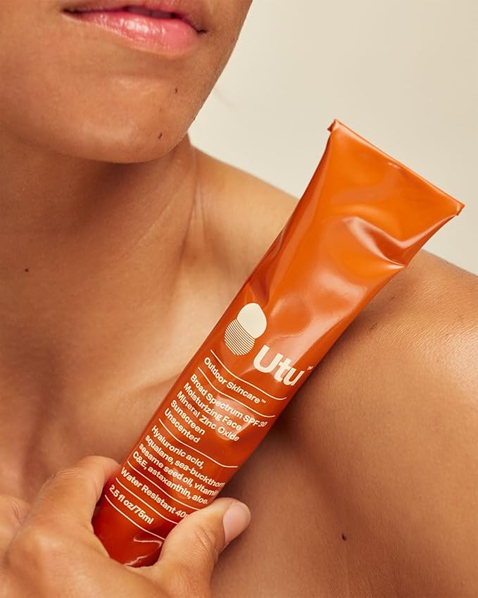 UTU - SPF30 Daily Moisturizing Face Sunscreen | Hyaluronic Acid, Squalane, Vitamin C+E | Clean, Reef Safe, Cruelty Free, Broad Spectrum, Mineral Zinc Oxide (75 mL | 2.5 fl oz)