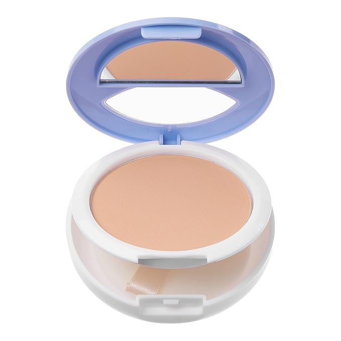 Ruby Kisses No More Blemish Face Powder with Salicylic Acid Korean Makeup Matte Finish Full Coverage Pressed Powder (Natural Beige)