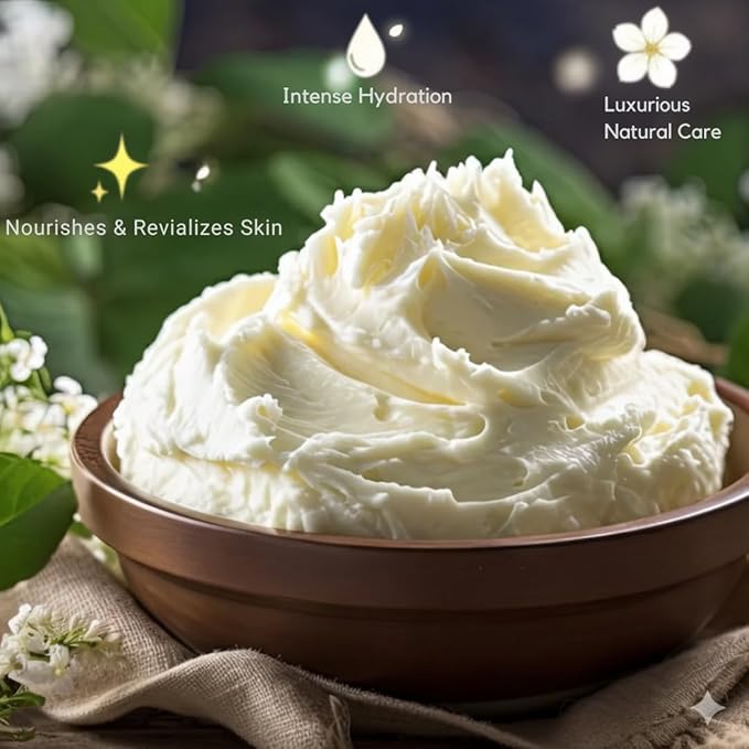 Yajna Organic Raw African Shea Butter 100% Pure,Natural & Unrefined| Skin Moisturizer For Face, Body & Hair| 4 OZ/115 GM Ivory/White Grade A | DIY Creams, Balms, Lotions, Soaps| Moisturizes Dry Skin