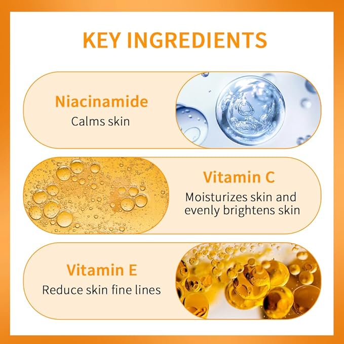 Colored Vitamin C Sunscreen 1.4 fl oz, Broad Spectrum SPF 50, Lightweight Face Lotion for Daily Use, Protection Against UVA/UVB Rays, Non-Greasy Formula