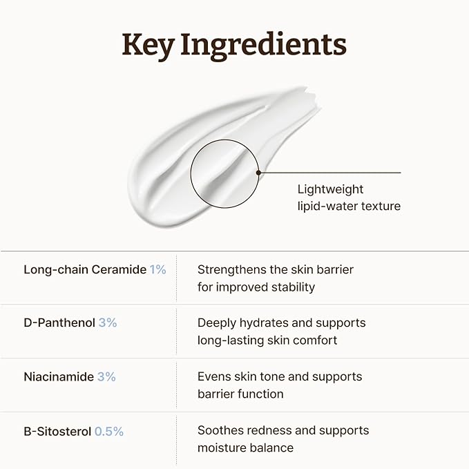 Dr. Reju-All Advanced LC-Ceramide Barrier Cream - Patented Long Chain Ceramide Deep Hydration - Lightweight Korean Face Moisturizer for Strengthening Skin Barrier - 1.69 Fl Oz