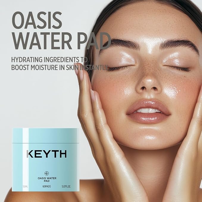 KEYTH Oasis Water PAD (150ML, 5.07 FL.OZ.) / Hydration, Moisturization, Hyal-Barrier, Acetyl Glutamine, 3 Layer Sheet