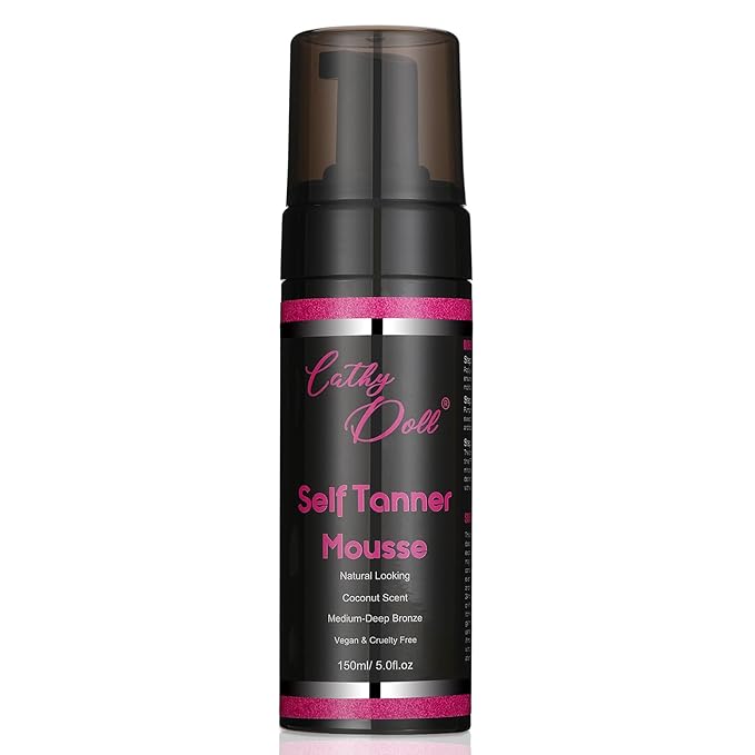 Cathy Doll Cruelty Free Sunless Tanning Mousse Natural Self Tanner Mousse Self Tanning For Fair Skin Body Face