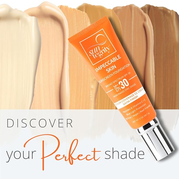 Suntegrity Impeccable Skin - Tinted Sunscreen, Broad Spectrum SPF 30 (Buff) - 2 oz