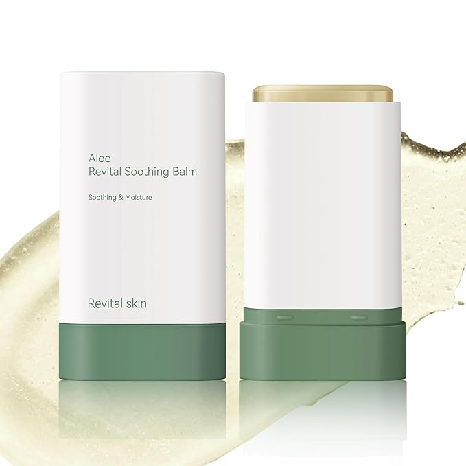 Organic Aloe Vera Gel Stick for Face & Body, Pure Aloe Gel Ideal for Hydrating, Soothing for Dry Skin, Anti-Wrinkle, Acne Scars, Soothing After Sun Care Relief
