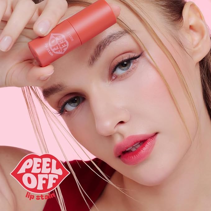 ETUDE Dear Darling Peel Off Lip Stain (Cacao Shell) – Teen girl gifts, Hydrating Hydrogel Tint, Fruity scent, Long Lasting & Waterproof, High Pigment, Easy Peel Off, All‑Day Color Lip Tattoo