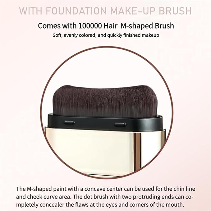 Korean Foundation Stick, Multi-use Double Head Foundations Make up Sticks, Longwear Natural Finish, Waterproof, Sweat-Proof for All Skin Types (#1 Fair Color)