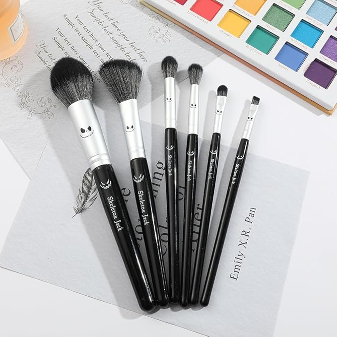 Nightmare before Christmas Makeup Brushes Set Nightmare before Christmas Gifts for Women Girl Magic Eye Shadow Eyeliner Blending Lip Brush