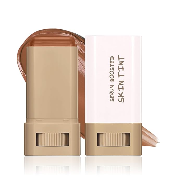 Solid Moisturizer Balm Serum for Boost Skin Tint, Multiuse and Lightweight Solid Tinted Hydrating Foundation Stick for Women, Natural Makeup for Foundation and Contour Concealer (#03)