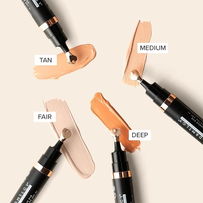 DRMTLGY Luminous Eye Corrector SPF 41 – Medium – Under Eye Color Corrector for Dark Circles – Hydrating Anti-Aging Tinted Eye Cream, Mineral Broad Spectrum Sun Protection, 0.25 fl oz / 7 mL