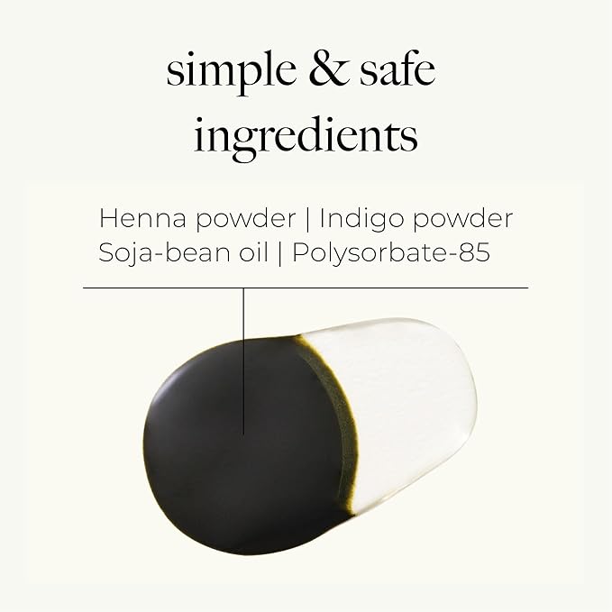 Natural Henna & Indigo Hair Dye | Covers Gray/White Hair Only | PPD-Free Gray Coverage, Quick Application Liquid Formula, Synthetic Dye-Free, Nourishing Oil + Color Set, Made in Korea (Brown)