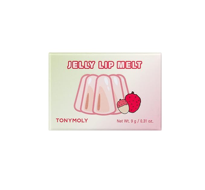 TONYMOLY Jelly Lip Melt, Moisturizing, Hydrating & Nourishing Lip Balm Treatment, Lychee, 0.31 oz.