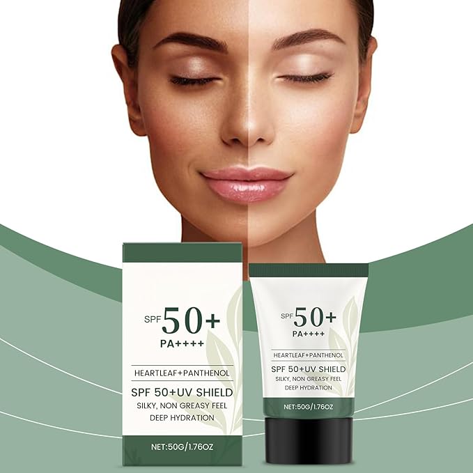 Body Sunscreen, Sunscreen Lotion SPF 50+ Sun Screen Protector for Women Under Makeup Cream Lightweight Non-Sticky
