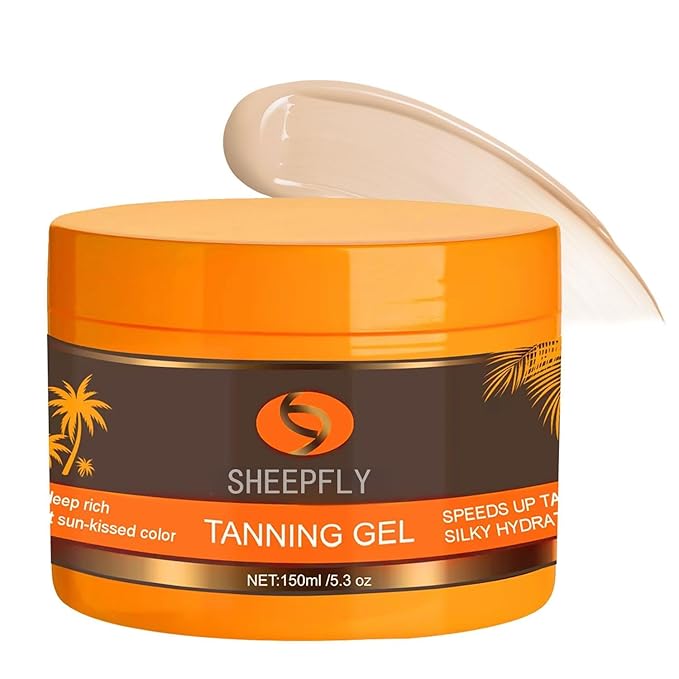 Luxury Intensive Tanning Gel for Outdoor Sun, Natural Tanning Accelerator Cream Gel, Tanning Butter for Outdoor Sunbath 5.3Oz