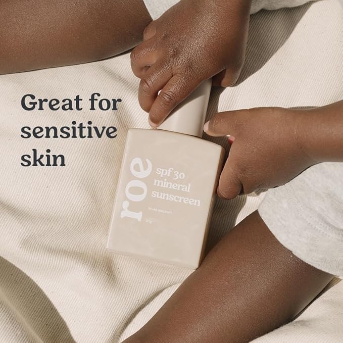 Roe Wellness- Baby Sunscreen Mineral & Reef Safe, Zinc Oxide, Non-Toxic Ingredients SPF 30 | Great For Toddlers, Kids, Newborns & Babies | Non-Greasy, Paraben-Free