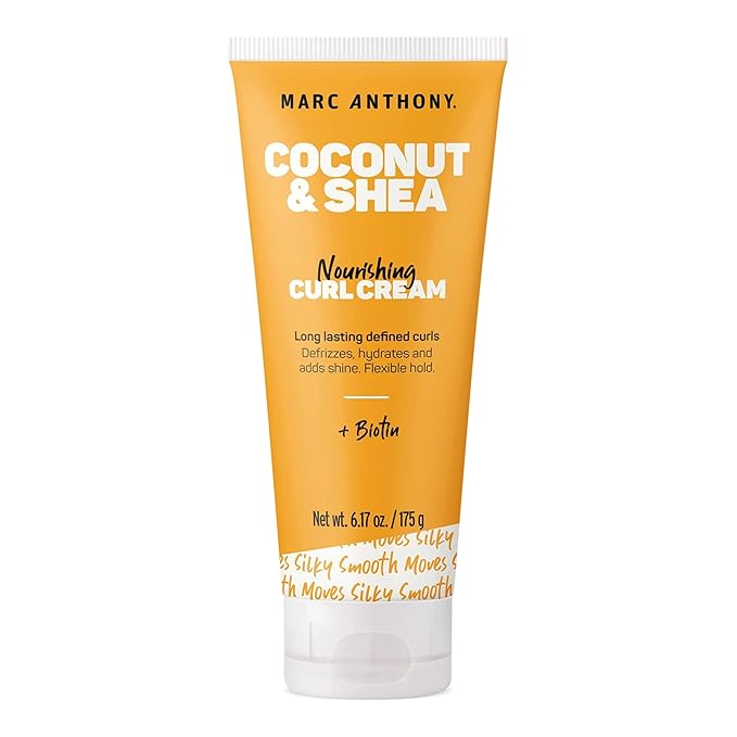Marc Anthony Nourishing Curl Defining Hair Styling Cream for Extra Dry Hair,Coconut&Shea-Long Lasting Flexible Hold-Hair Defining Cream Hydrates&Adds Shine-Styling Product Reduces Frizz,(Pack of 6)