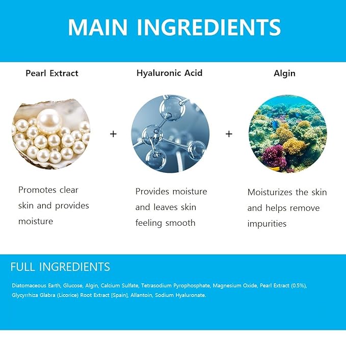 jNE Anskin Original Modeling Mask Powder Pack | Korean Skincare Face Pack for Calming Irritated Skin, Deep Hydration & Pore-Cleansing Care (35.27oz / 1kg, Pearl)