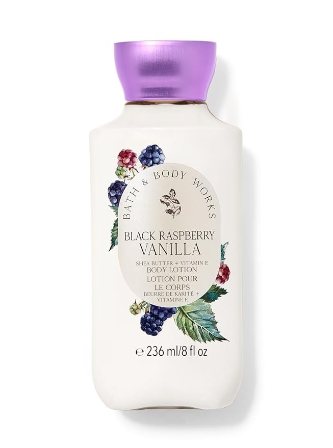 Bath and Body Works Black Raspberry Vanilla Lotion 8 Ounce Full Size Signature Collection