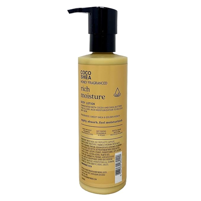 Bath & Body Works Honeycomb Perfume Mist and Honey Body Lotion Duo Set with a Wild Jasmine Bar Soap - Full Size