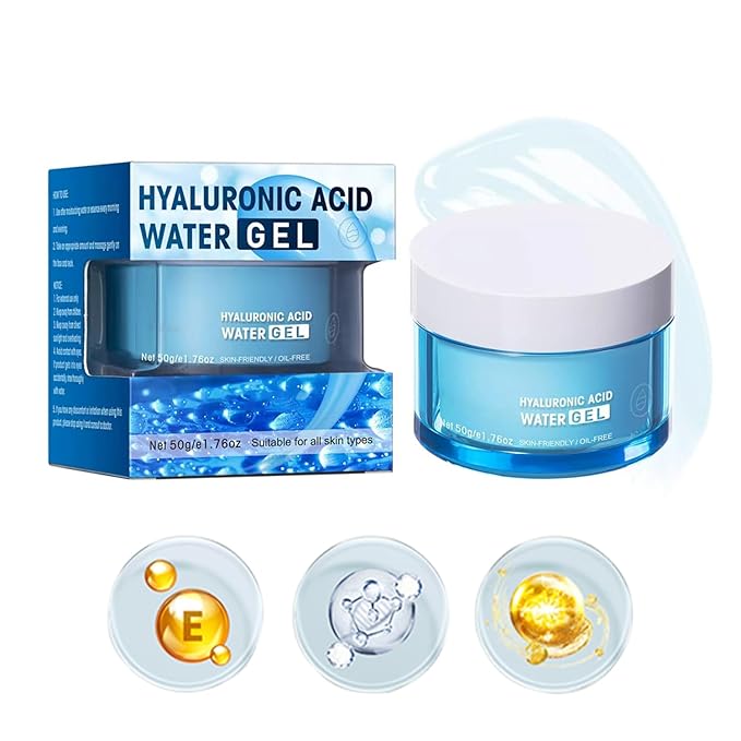 Hydro Boost Hyaluronic Acid Moisturizing Water Gel, Face Moisturizer For Oil Skin, Hyaluronic Acid Formula Combined With Water,Lightweight and Long-lasting Hydration-1.76Oz (Water Gel)