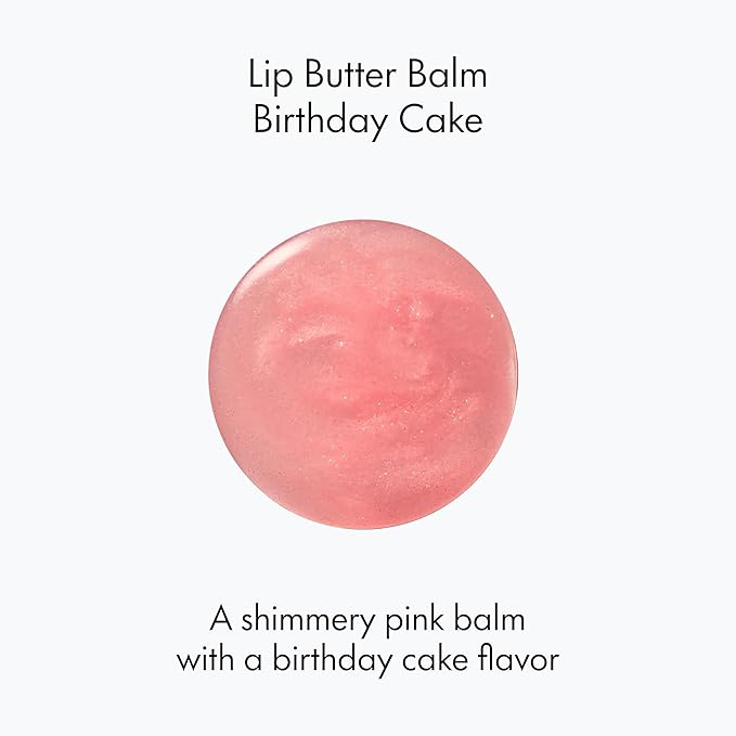 Ruby & Millie Tinted Lip Balm Birthday Cake - Hydrating Moisturizing Lip Butter Balm Treatment - Glossy Vegan Lipbalm 0.5 Oz
