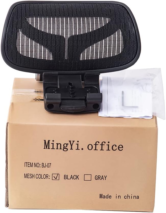 MingYi.office New Headrest for Herman Miller Classic and Remastered Aeron Office Chair Black/Graphite Headrest Only - Chair Not Included (for Classic Aeron)