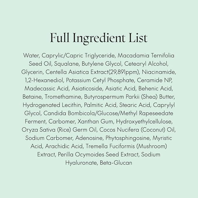 PURITO Centella Unscented Cream, Korean Centella, for All Skin Types, Soothing, Facial Cream for face, K-Beauty, Korean Skin Care, 50ml 1.7 fl.oz