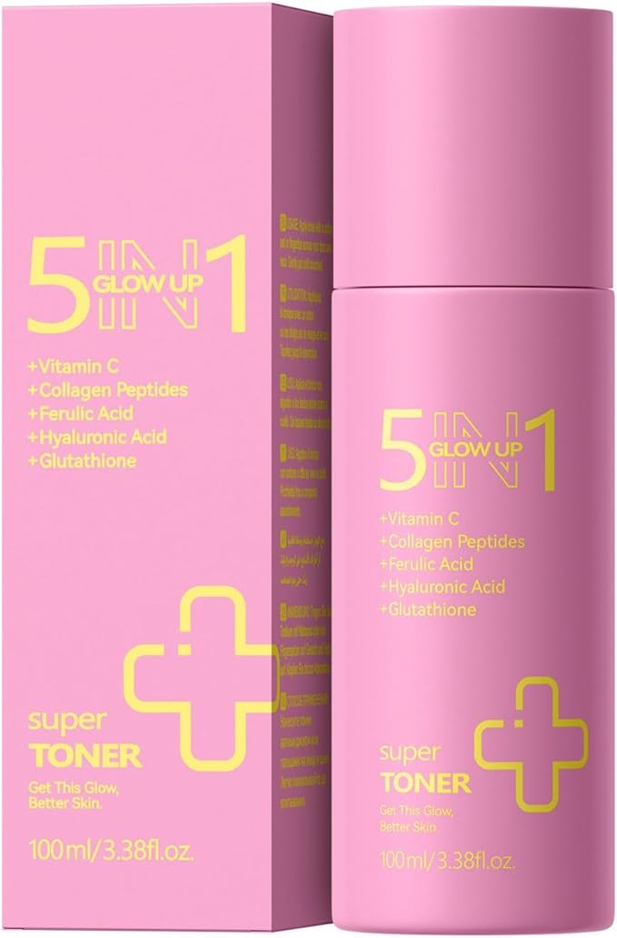 5-in-1 Face Toner for Skincare, 100ml Facial Toner for All Skin Types, Moisturizing & Refreshing