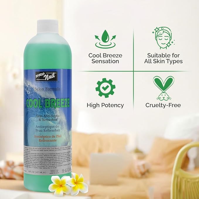 PRONAIL - Cool Breeze Astringent - Refreshing and Toning - 16Oz