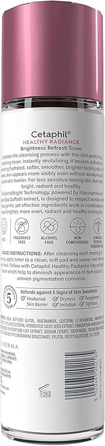 Cetaphil Healthy Radiance Brightness Refresh Face Toner, 150ml, for Hyperpigmentation, with Niacinamide